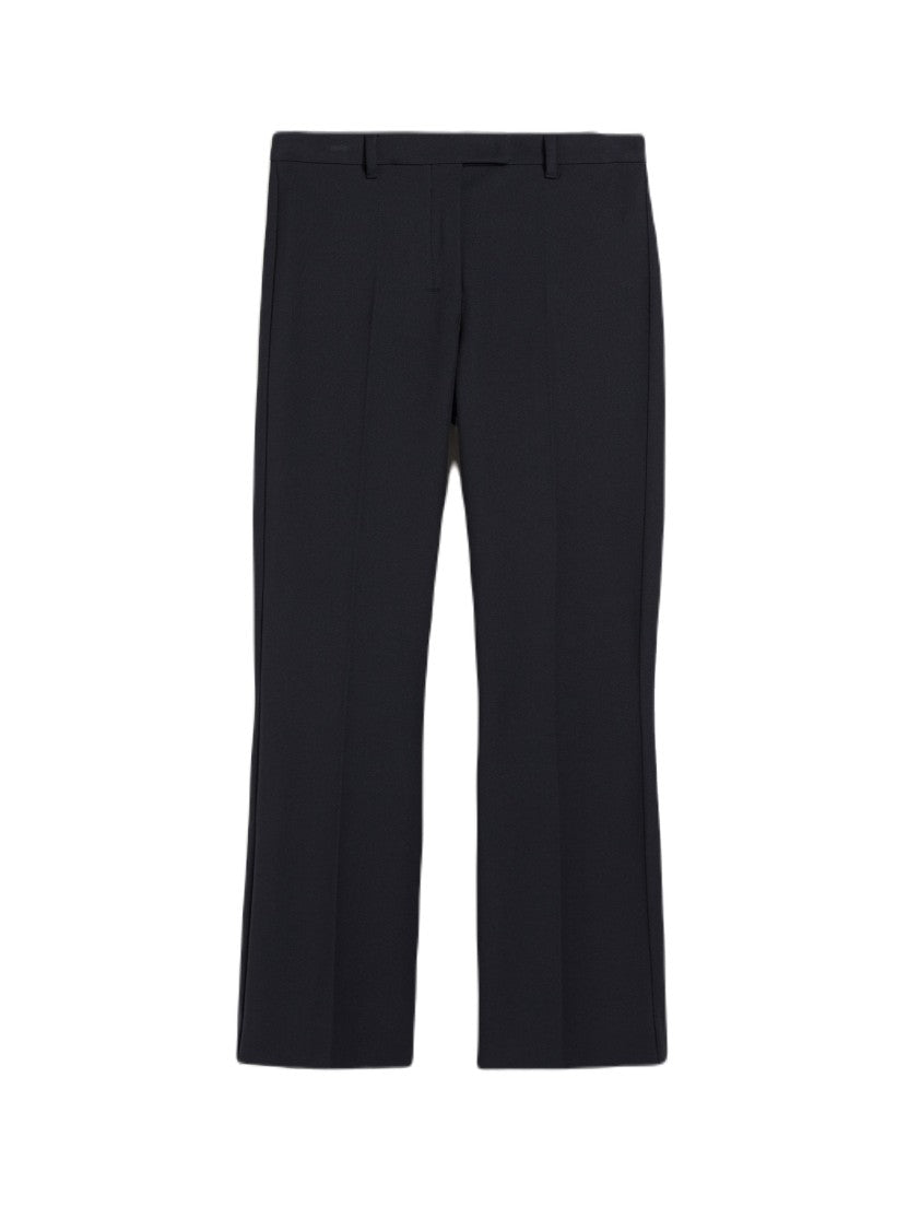 Max Mara Tailored Slim Fit Trousers With Flared Hem