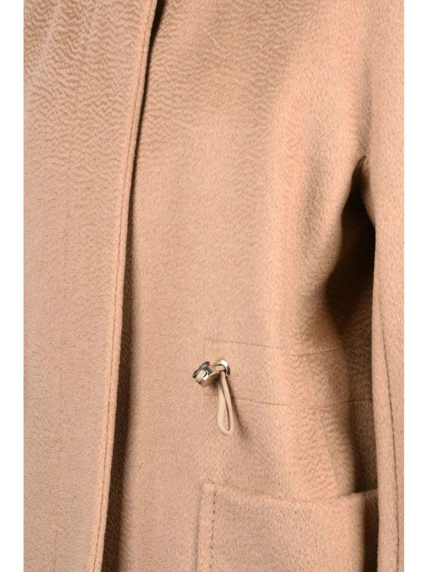 Max Mara Beige Camel Zip Giuda Coat