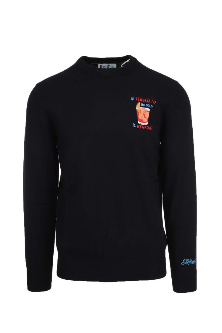 Mc2 Saint Barth Regular Fit Black Sweatshirt