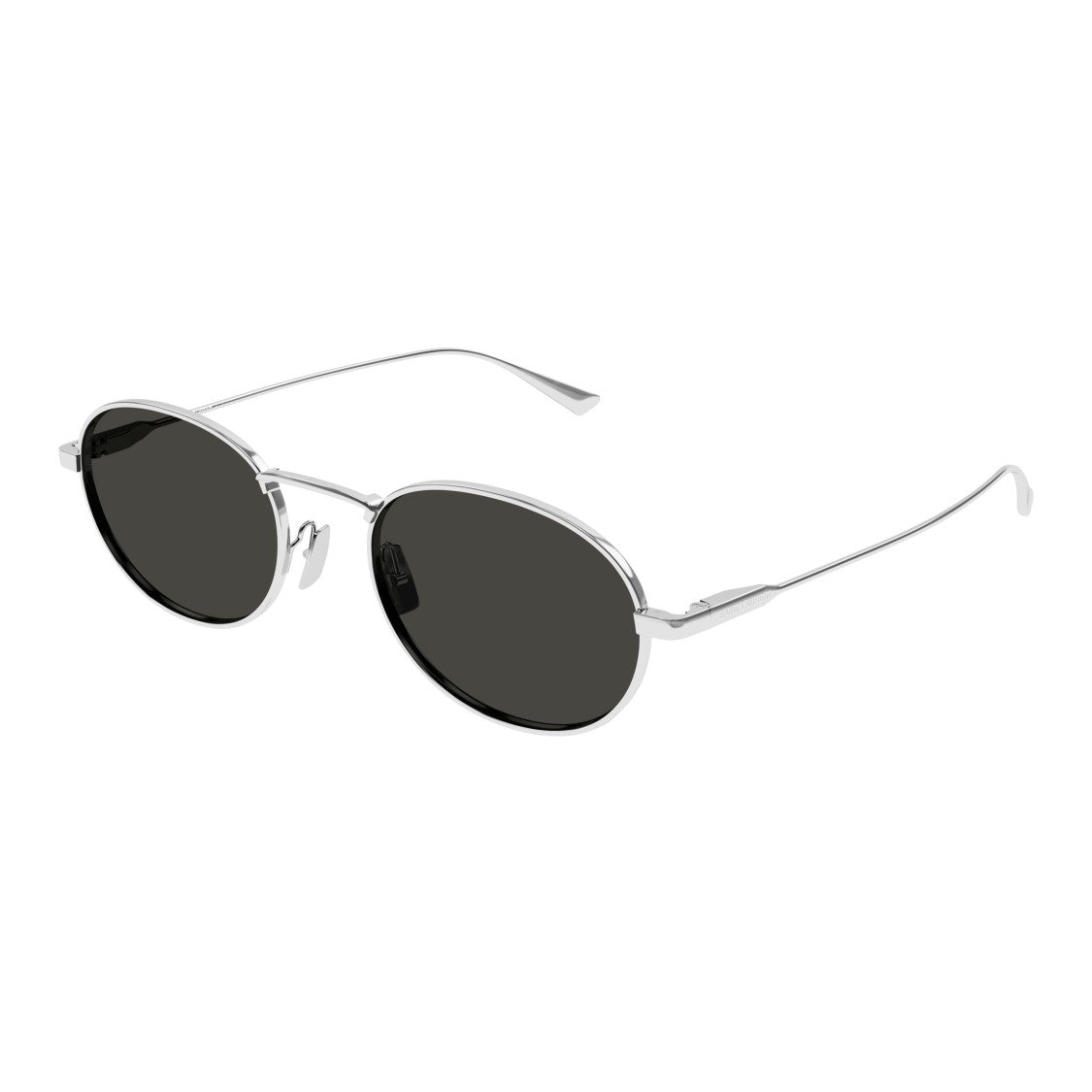Saint Laurent Sl 799 Oval Shaped Silver Metal Frame Sunglasses