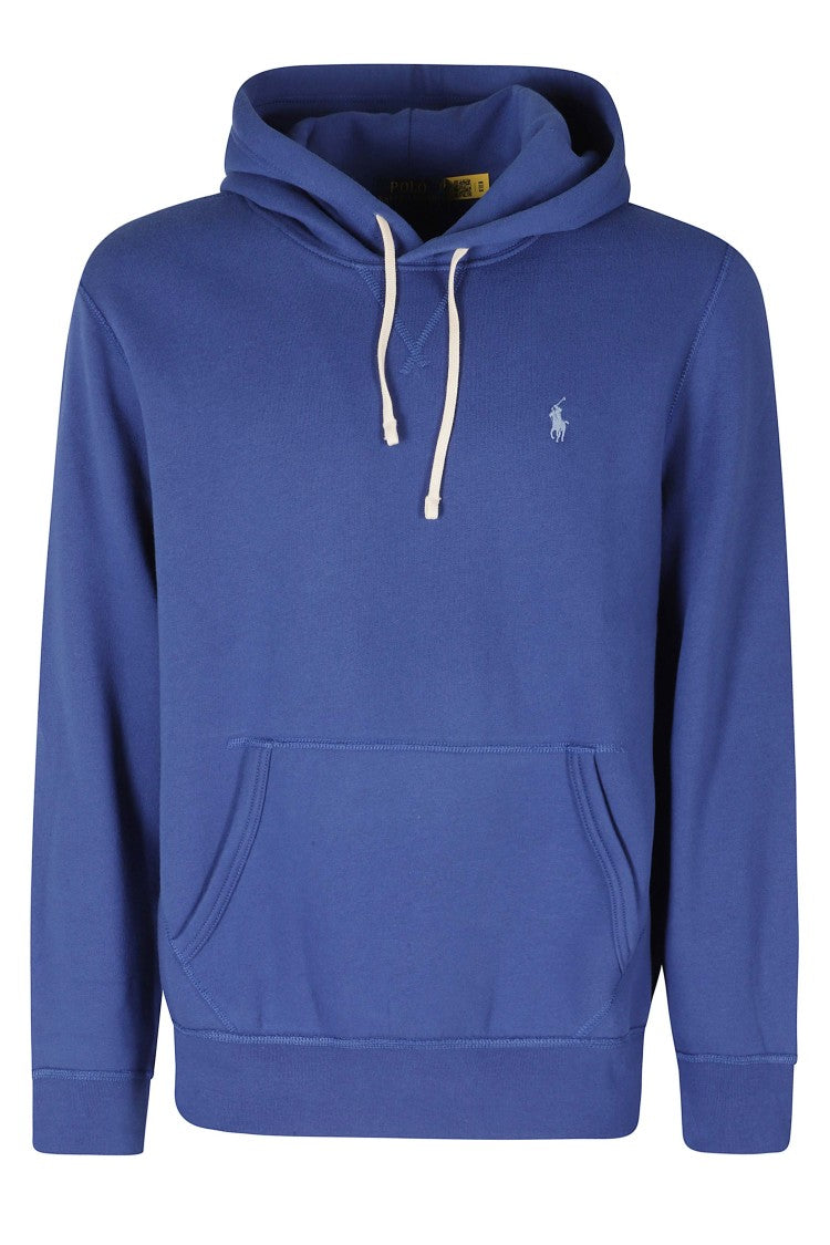 Polo Ralph Lauren Blue Yacht Hooded Cotton-Blend Sweatshirt