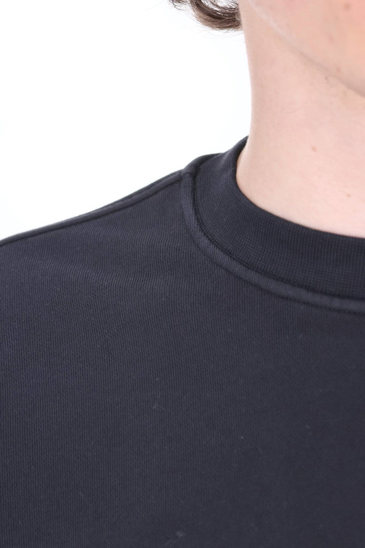 C.P. Company Blue Diagonal Cotton Crewneck Sweatshirt