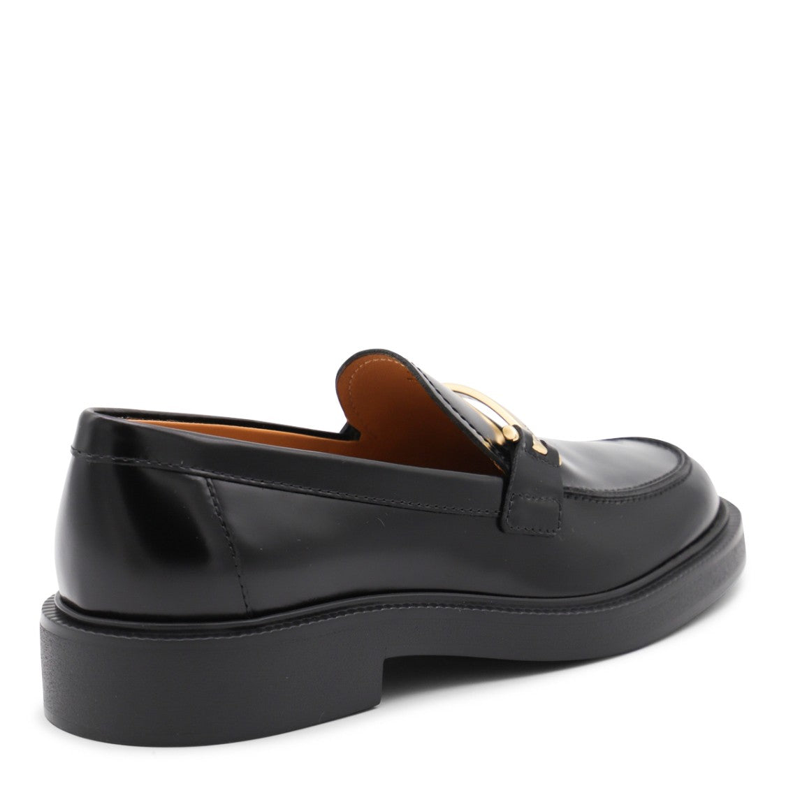 Tod's Black Leather Loafers