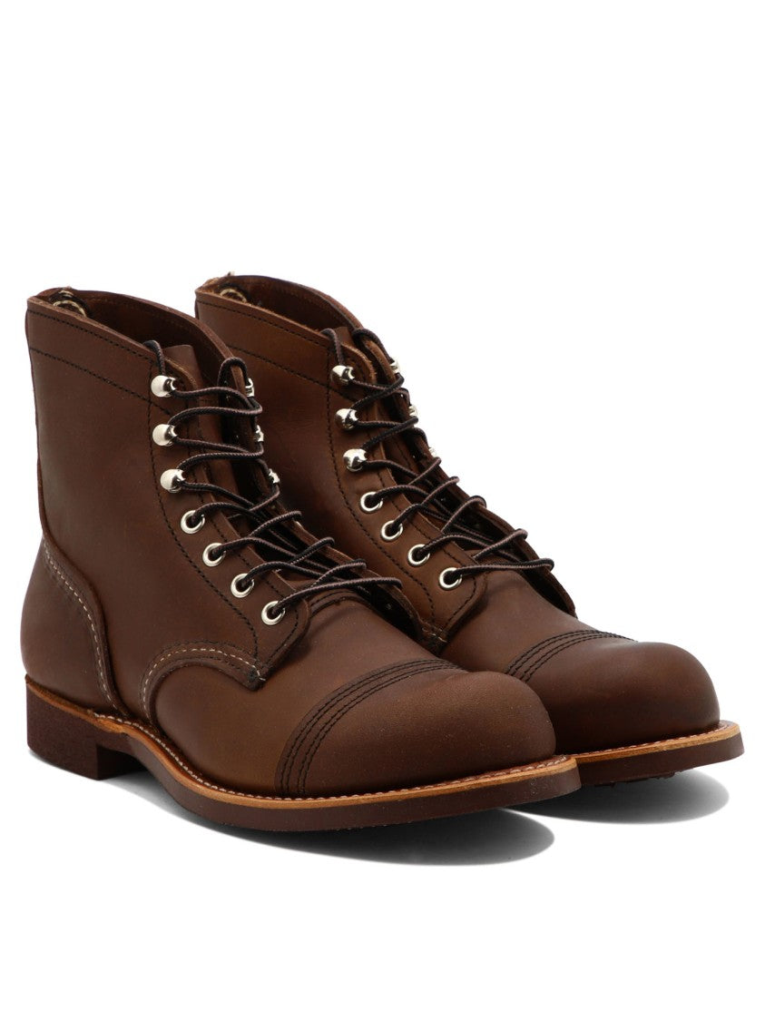Red Wing Brown Leather Ankle Boots