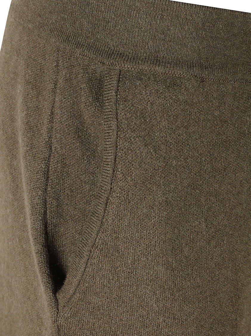 Sa Su Phi Brown Textured Track Pants With Relaxed Fit