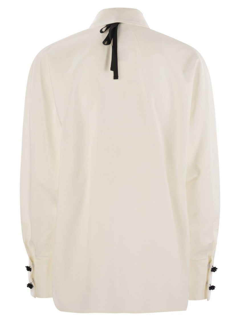 Max Mara Roll - Cotton And Silk Poplin Shirt