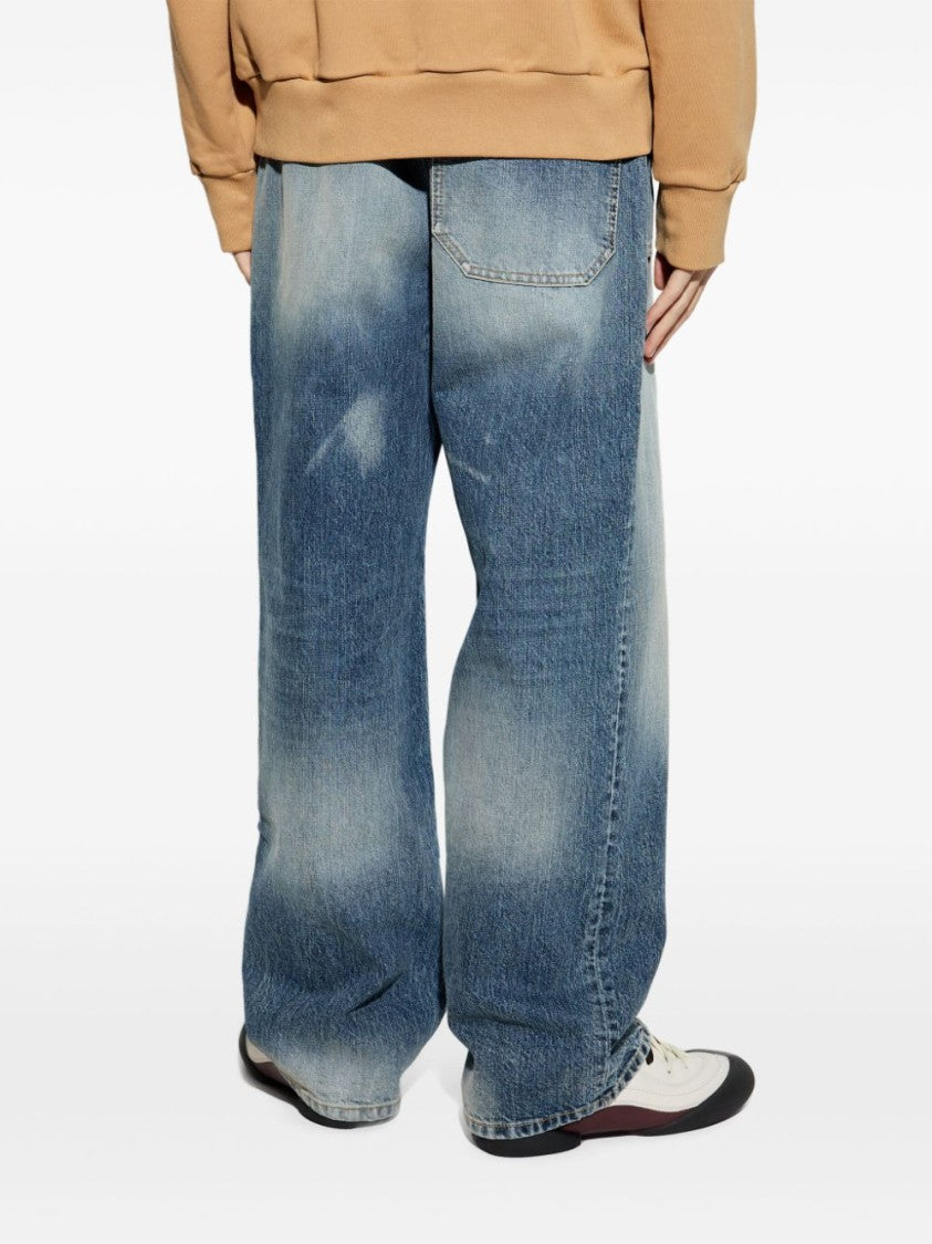 Givenchy Blue Concealed Fly Side Inset Trousers