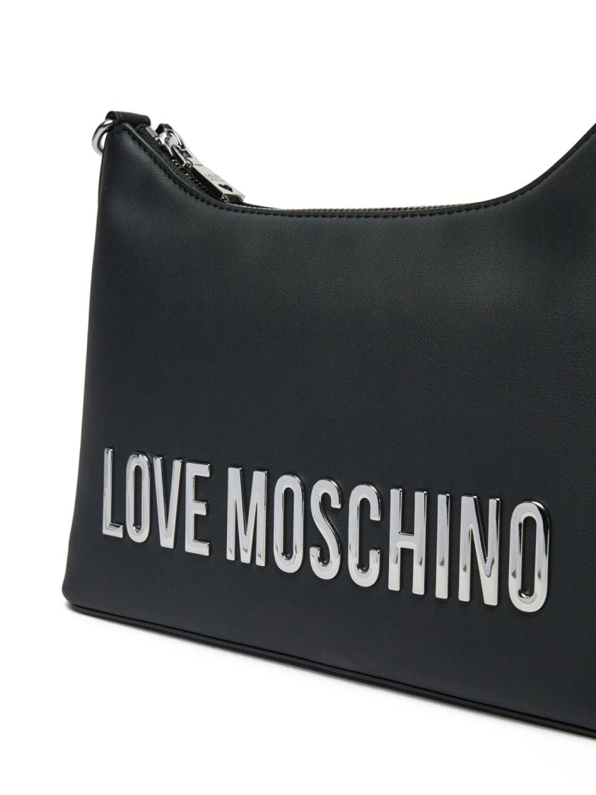 Moschino Logo Plaque Shoulder Bag