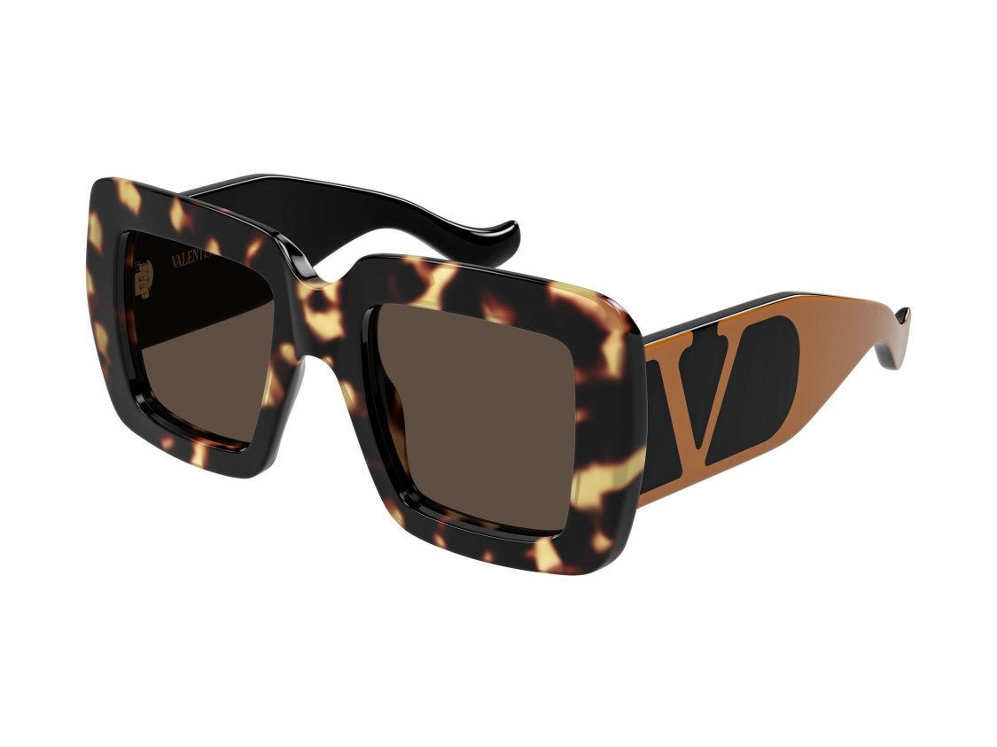 Valentino Vg0056s Bold Logo Oversized Tortoiseshell Sunglasses