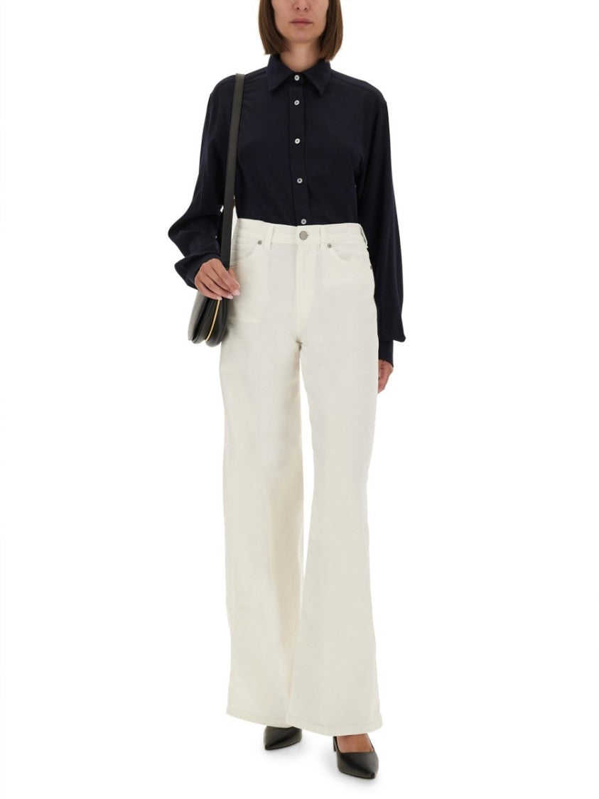 Moschino Relaxed Fit Black Cotton Shirt