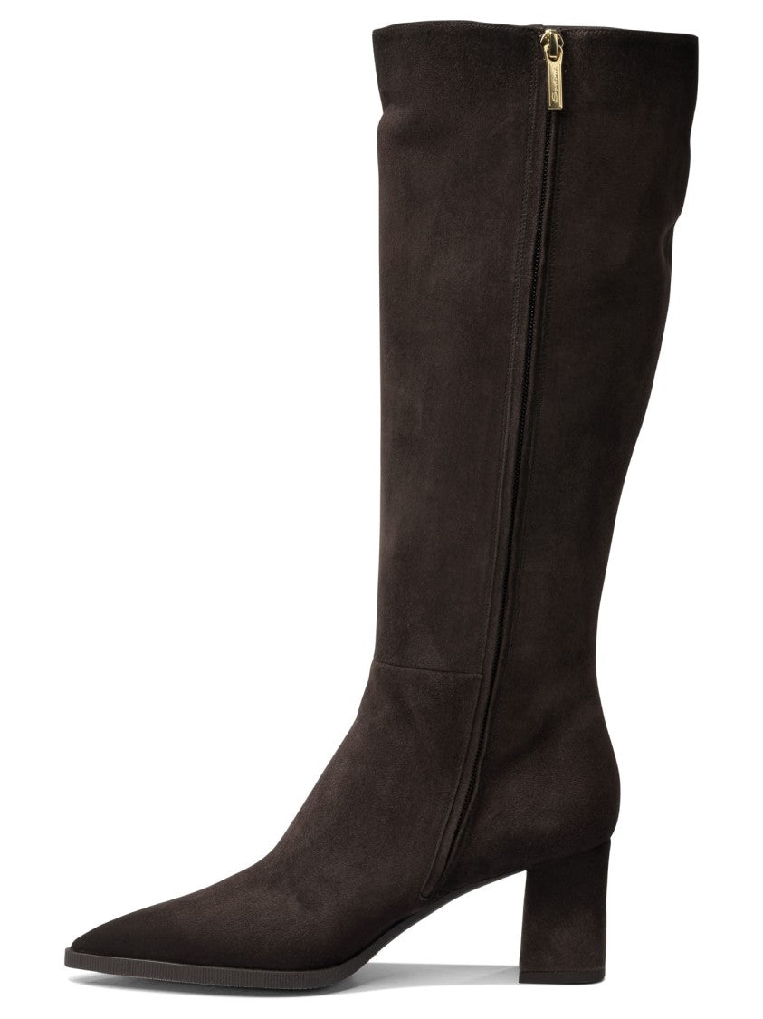 Santoni Suede Boots 65 Mm