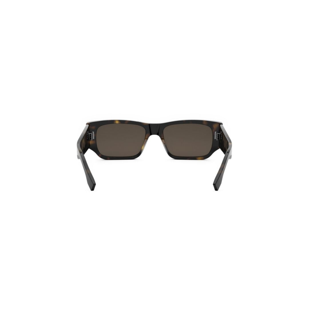 Fendi Fe40144i Rectangular Tortoiseshell Sunglasses