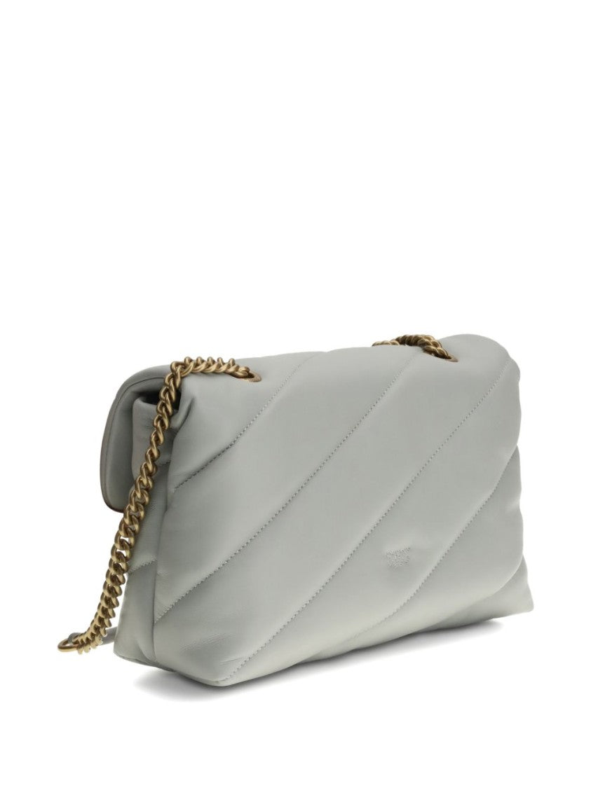 Pinko Quilted Leather Shoulder Bag