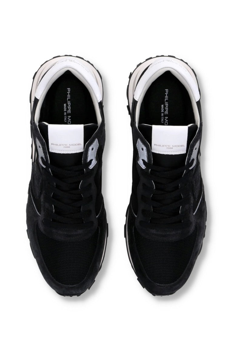 Philippe Model White Tropez Suede Nylon Sneakers