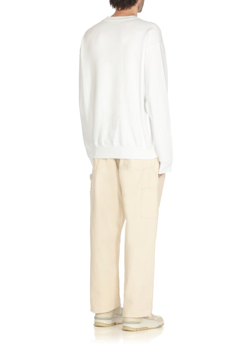 Moschino White Cotton Sweatshirt