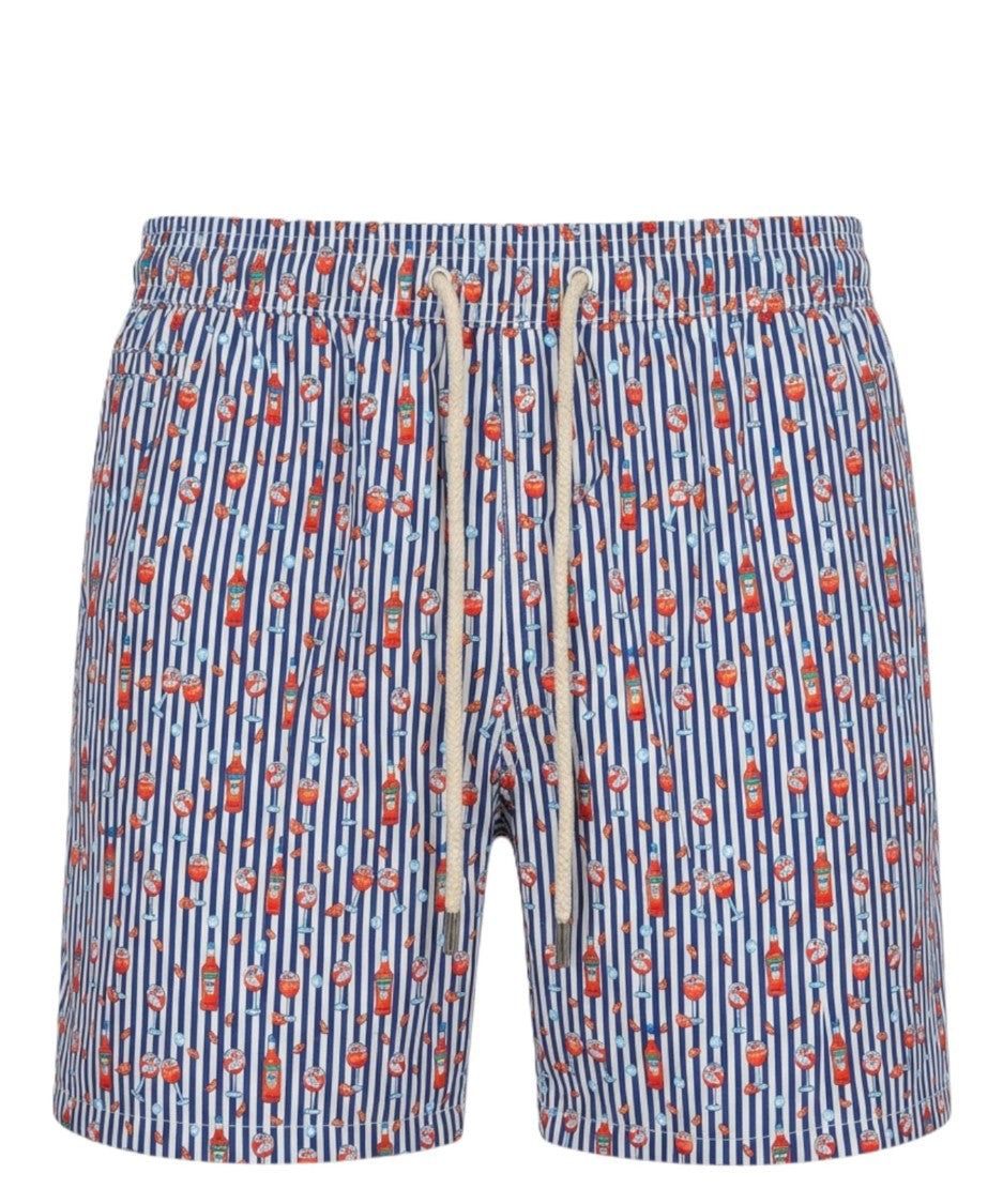 Mc2 Saint Barth Blue Lighting Micro Fantasy Swim Shorts
