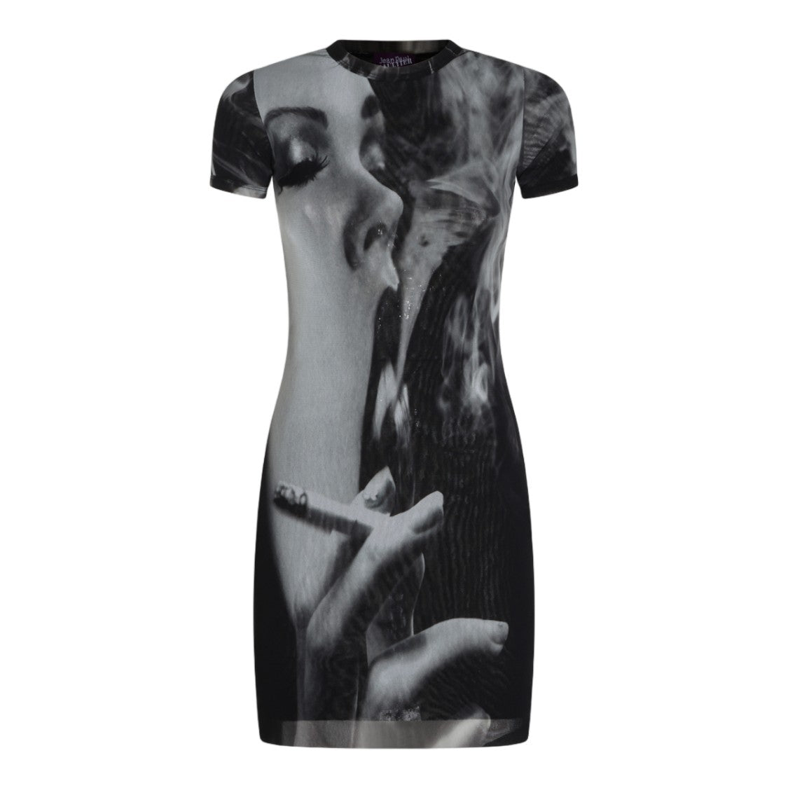 Jean Paul Gaultier Fitted Photographic Print Mini Dress