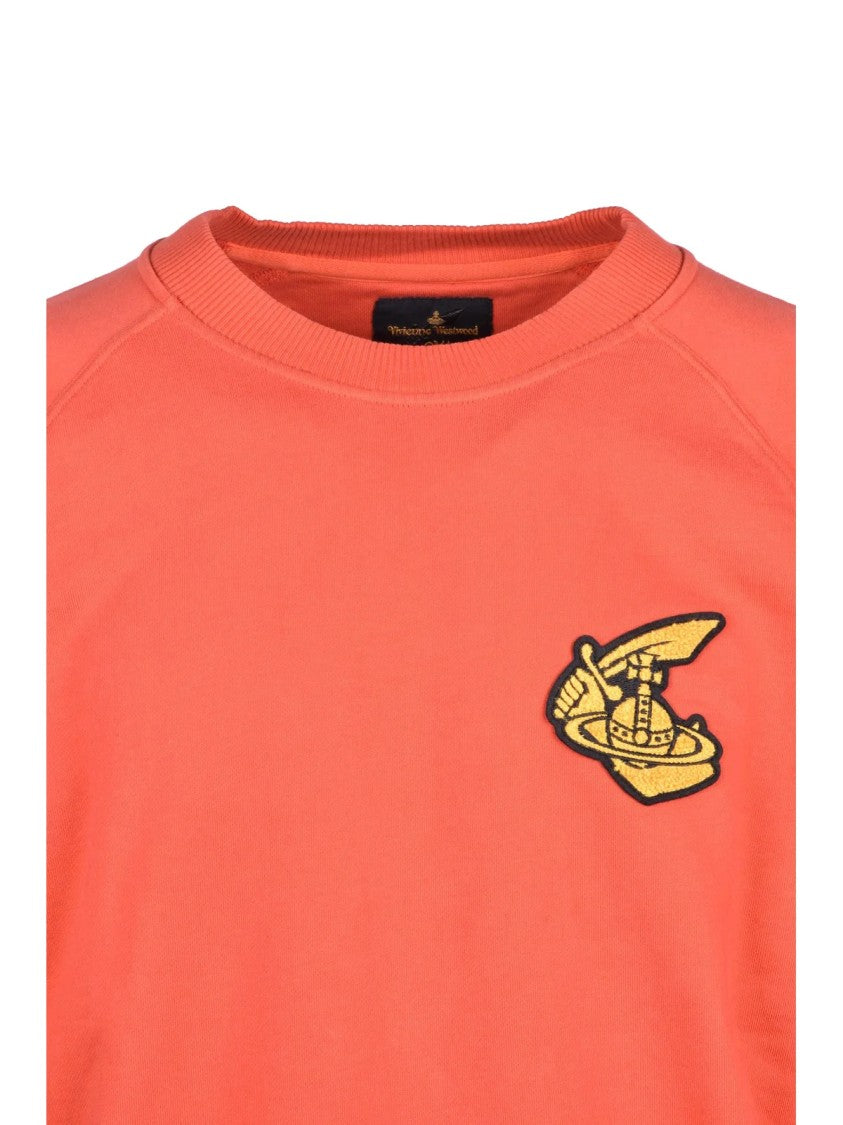 Vivienne Westwood Anglomania Anglomania Oversized Crewneck Sweatshirt With Embroidered Emblem