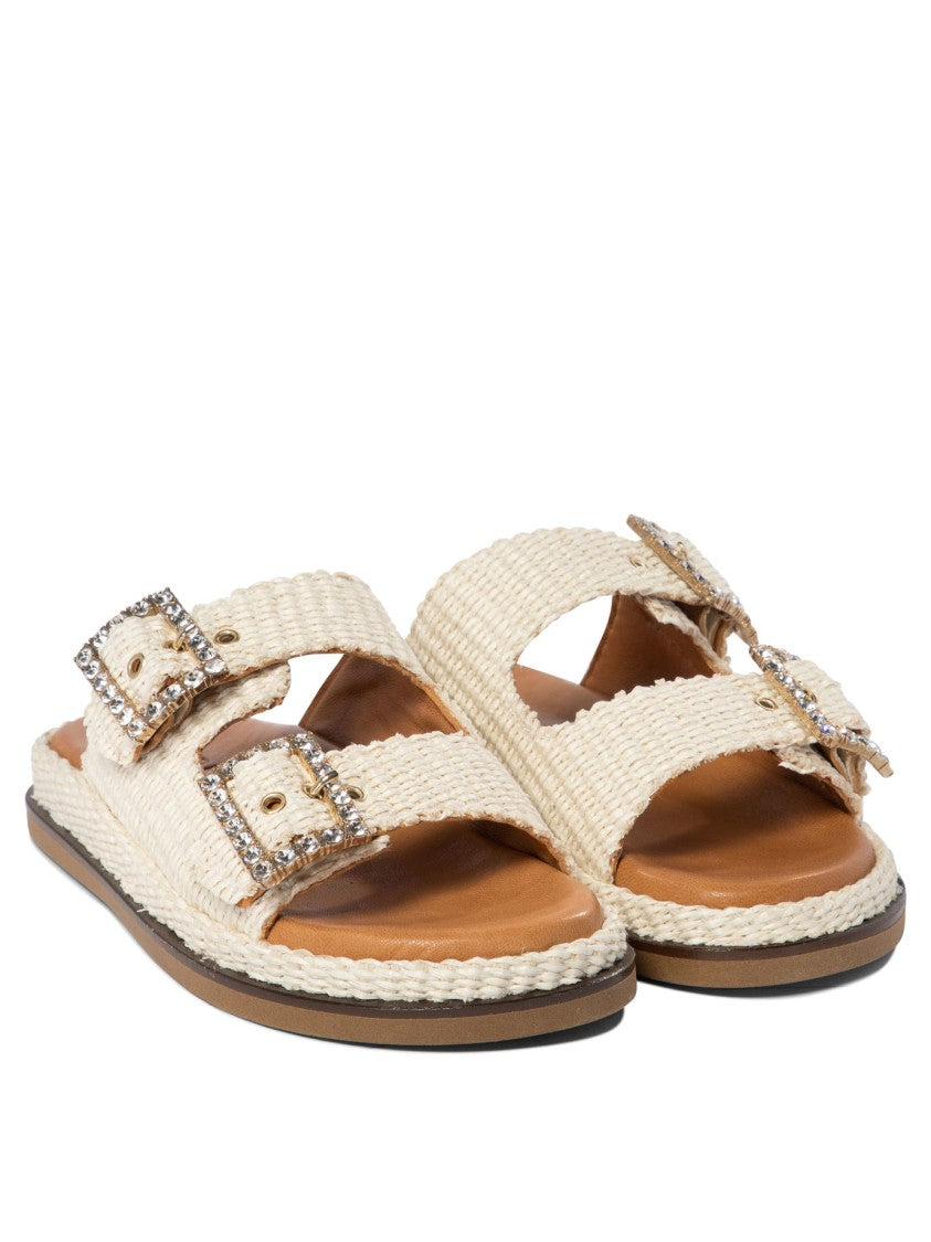 Alibi Woven Raffia Sandals