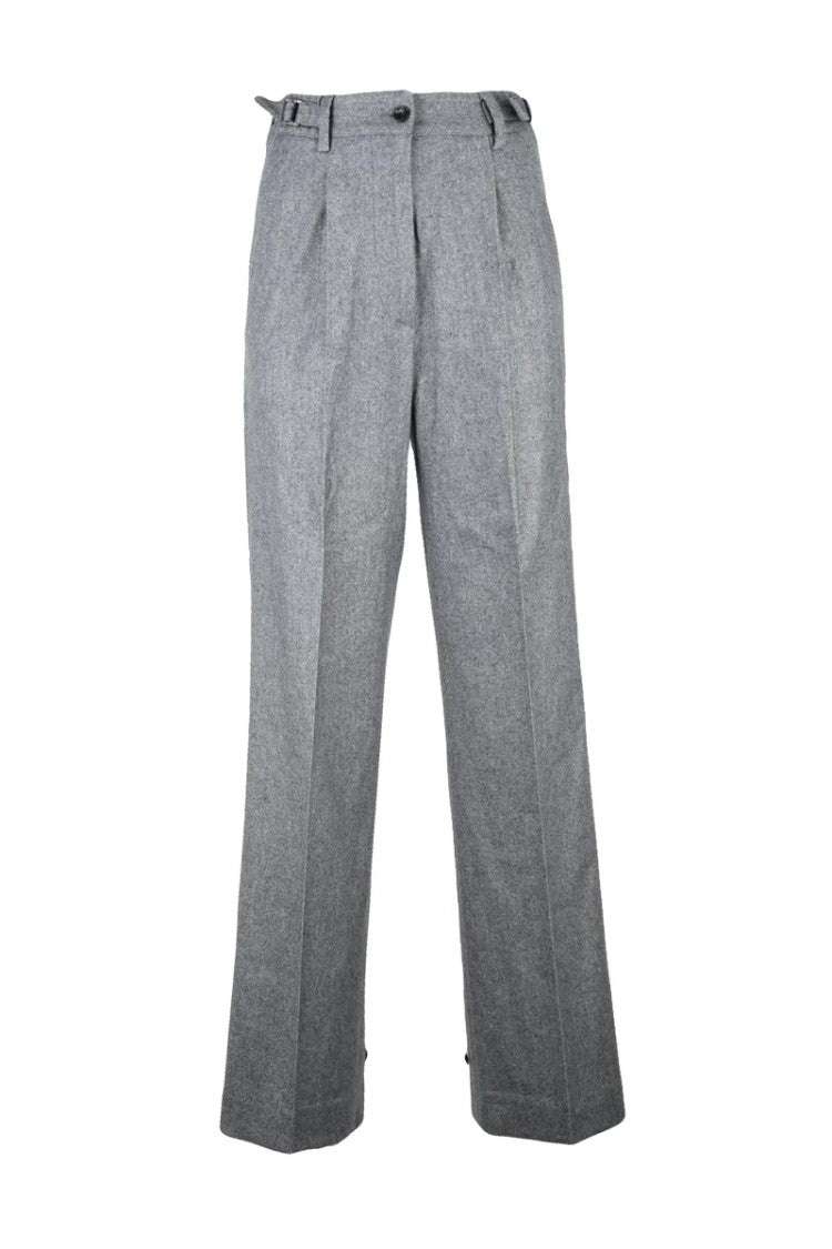 Kiton Straight-Leg Trousers With High Waist