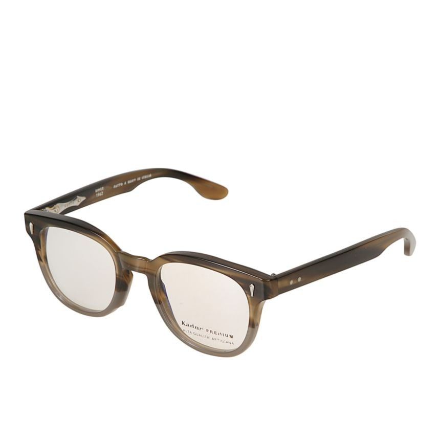 Kador Premium 11 Gradient Brown Tortoiseshell Eyeglasses With Metallic Accents
