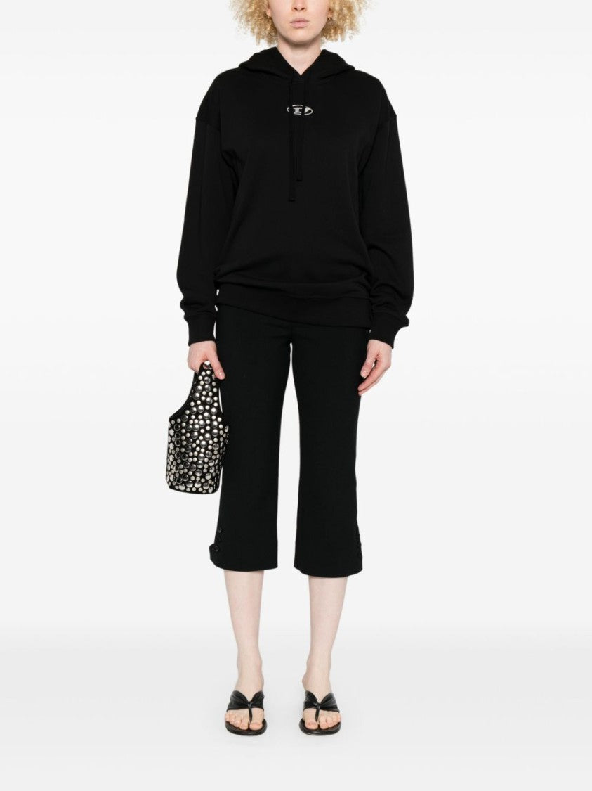 Diesel Relaxed Fit Black Cotton Sweatshirt