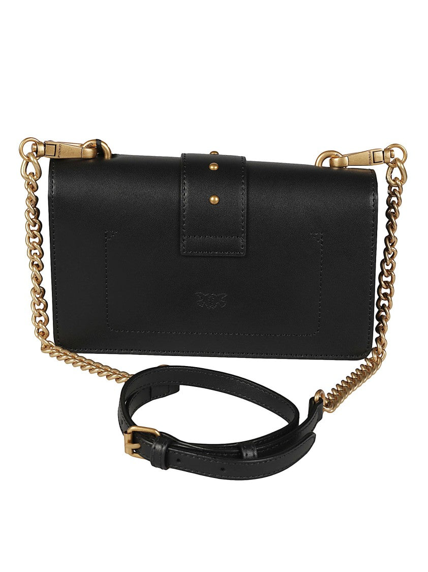Pinko Love One Mini New Buckle Smooth Calfskin Shoulder Bag