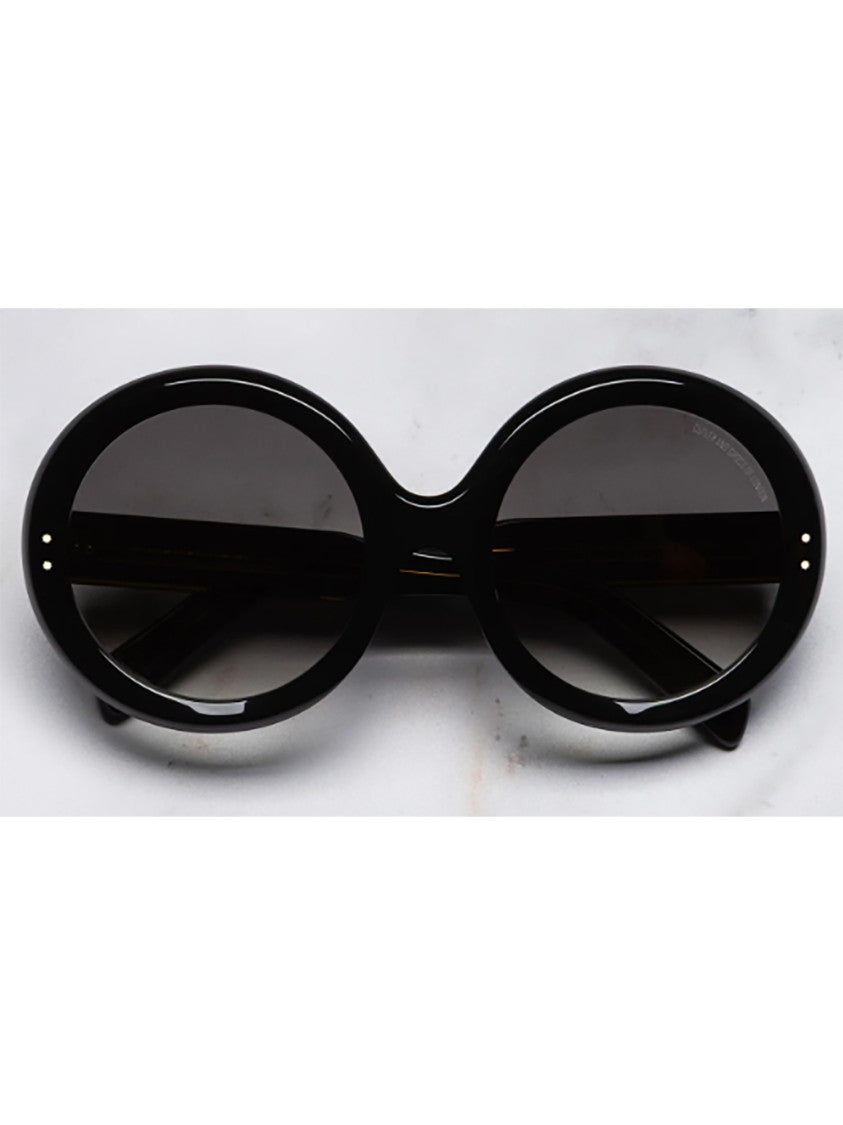 Cutler And Gross Oversized Black Acetate Sunglasses With Dark Gradient Lenses