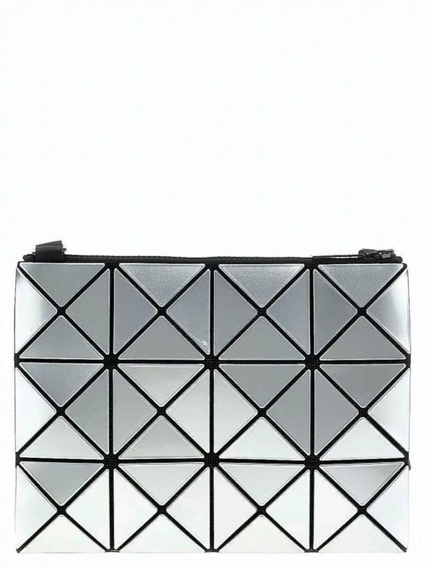 Baobao Geometric Silver Shoulder Bag With Interconnected Triangular Design