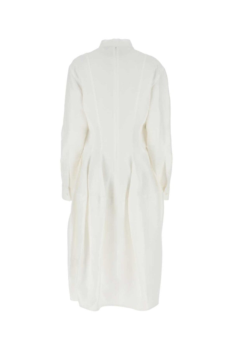 Bottega Veneta White Viscose Blend Dress