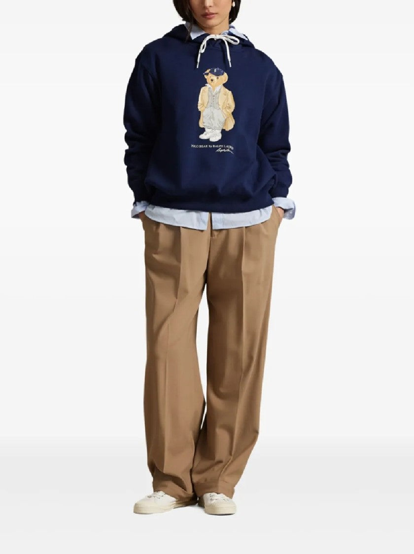 Polo Ralph Lauren Relaxed-Fit Hoodie With Embroidered Bear Motif