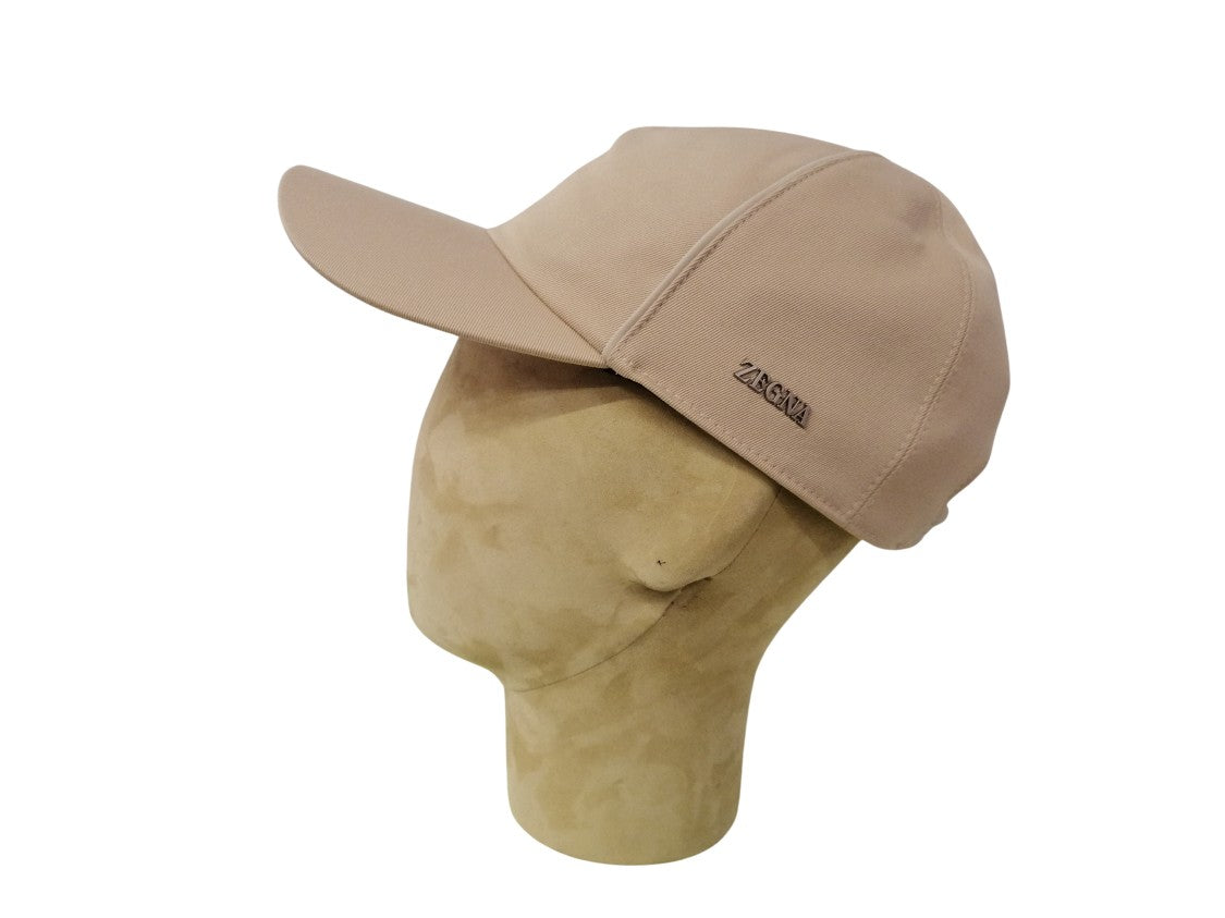 Zegna Structured Cap With Rounded Crown
