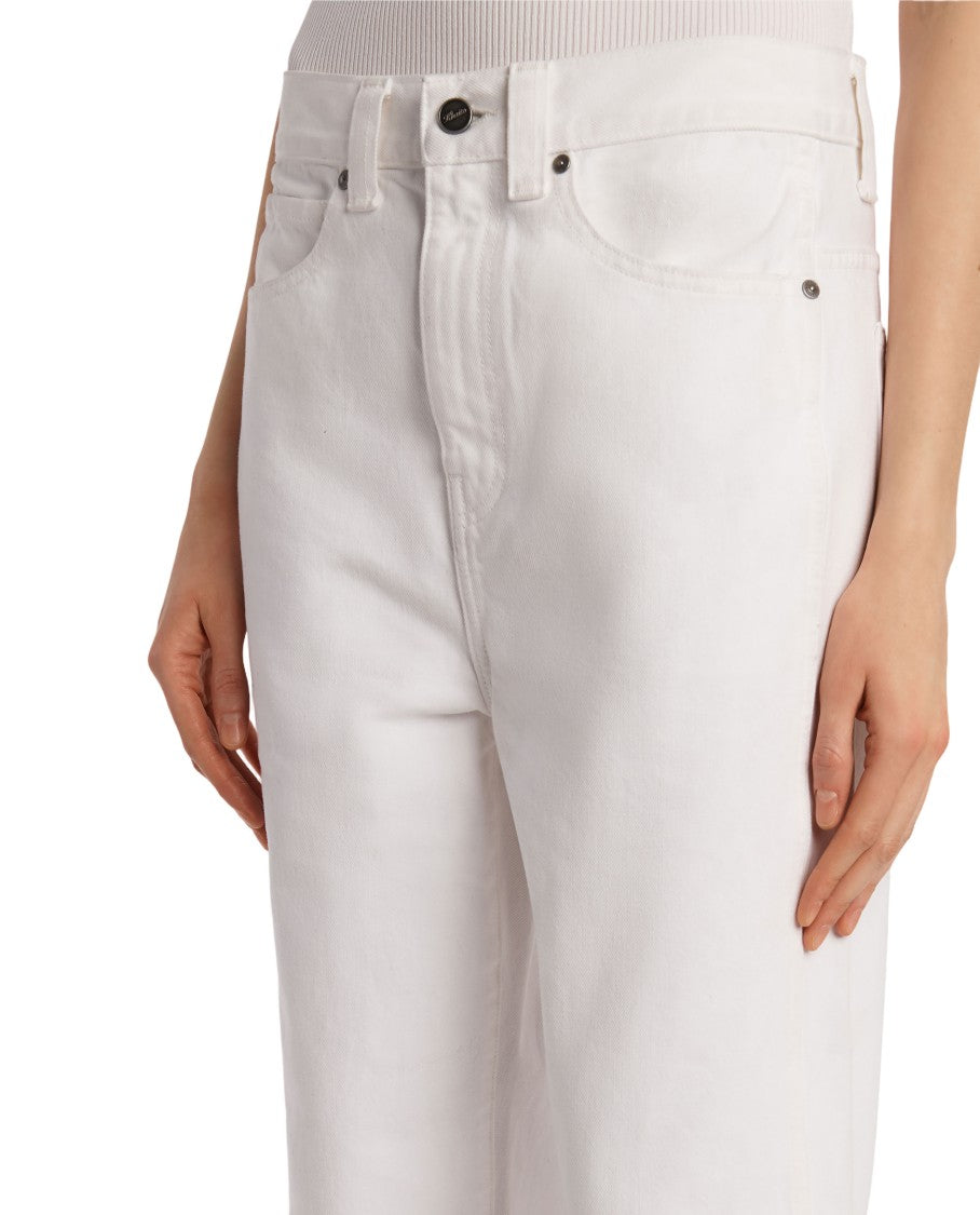 Khaite Five-Pocket Straight Leg Denim Trousers