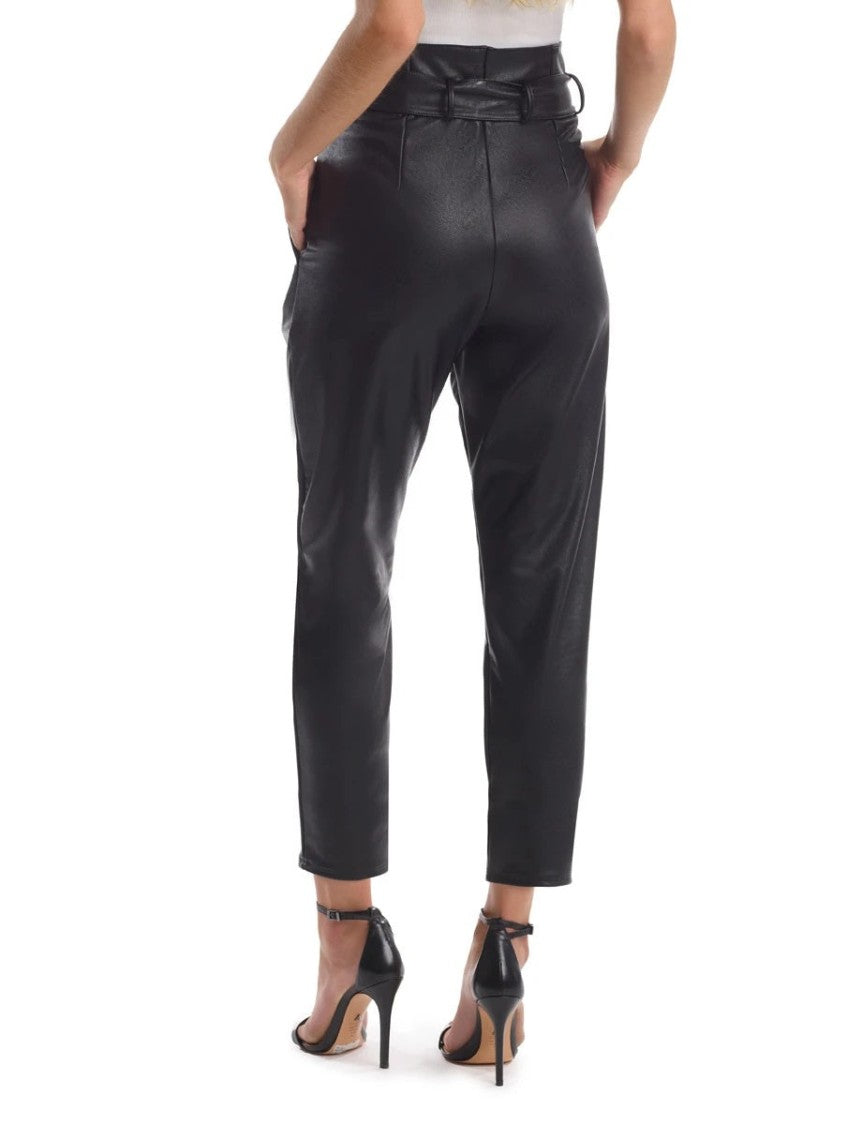 Commando Max Faux Leather Paperbag Pants - Slg451