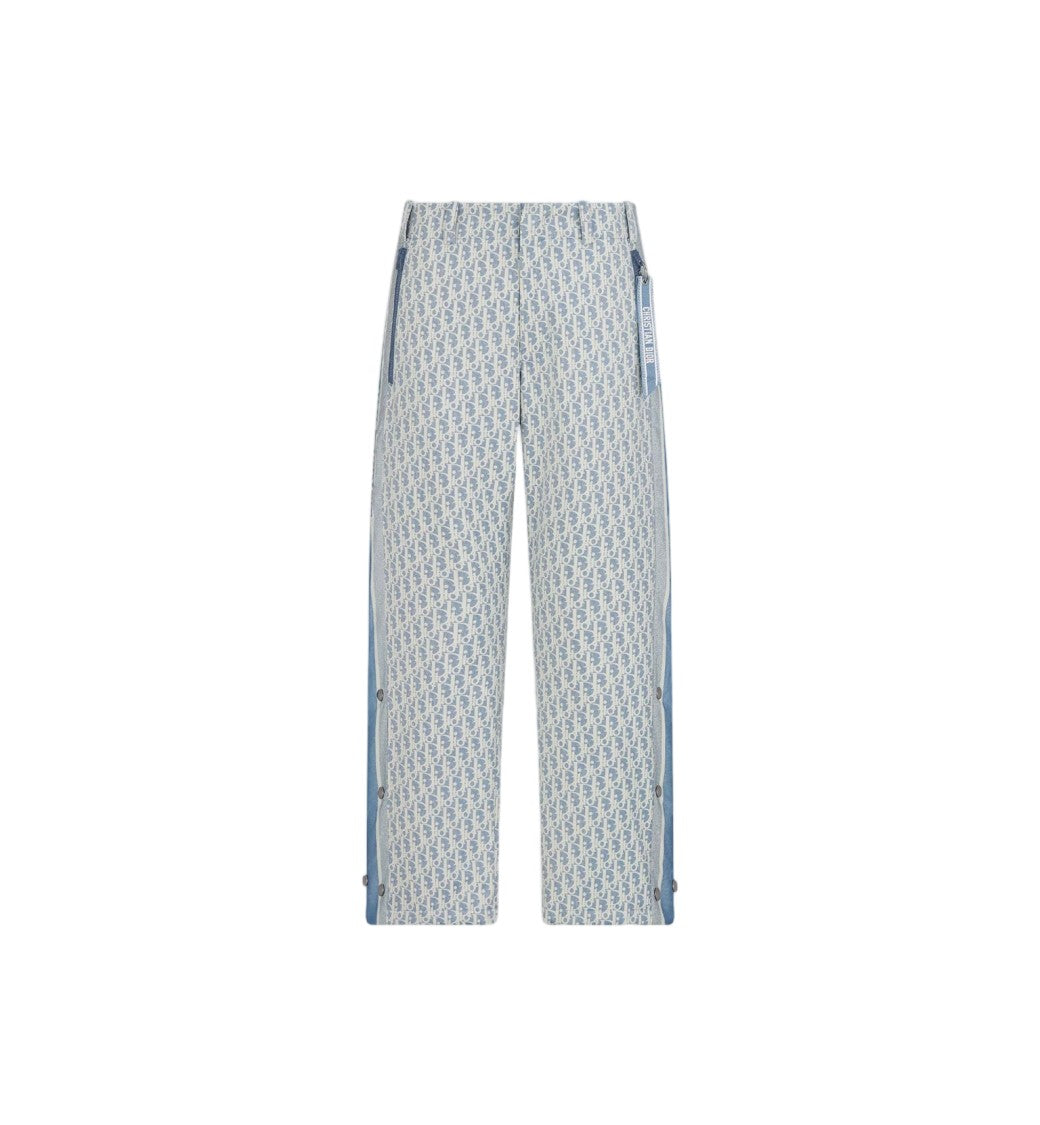 Christian Dior White Straight-Leg Monogram Pattern Ski Pants