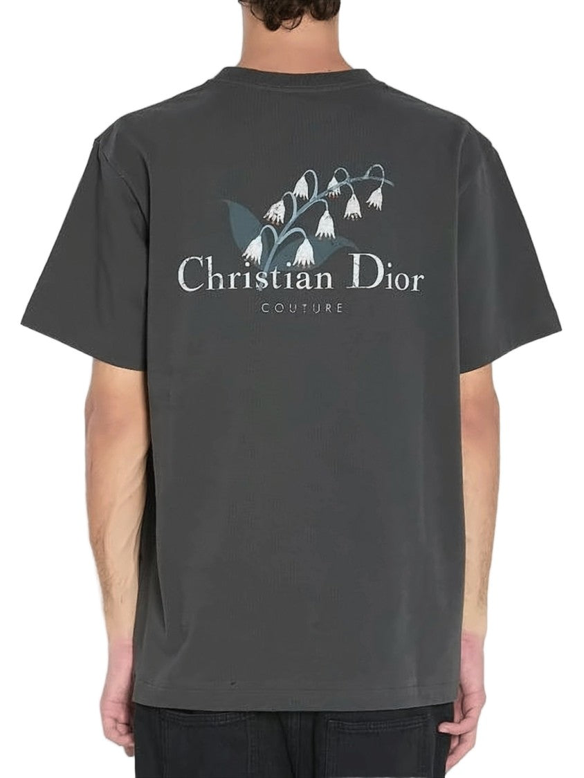Dior Relaxed Fit Grey Crew Neck T-Shirt