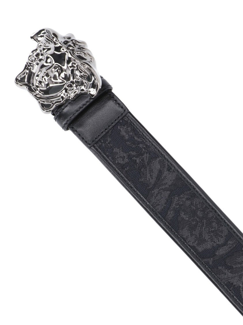Versace "La Medusa" Belt – Black