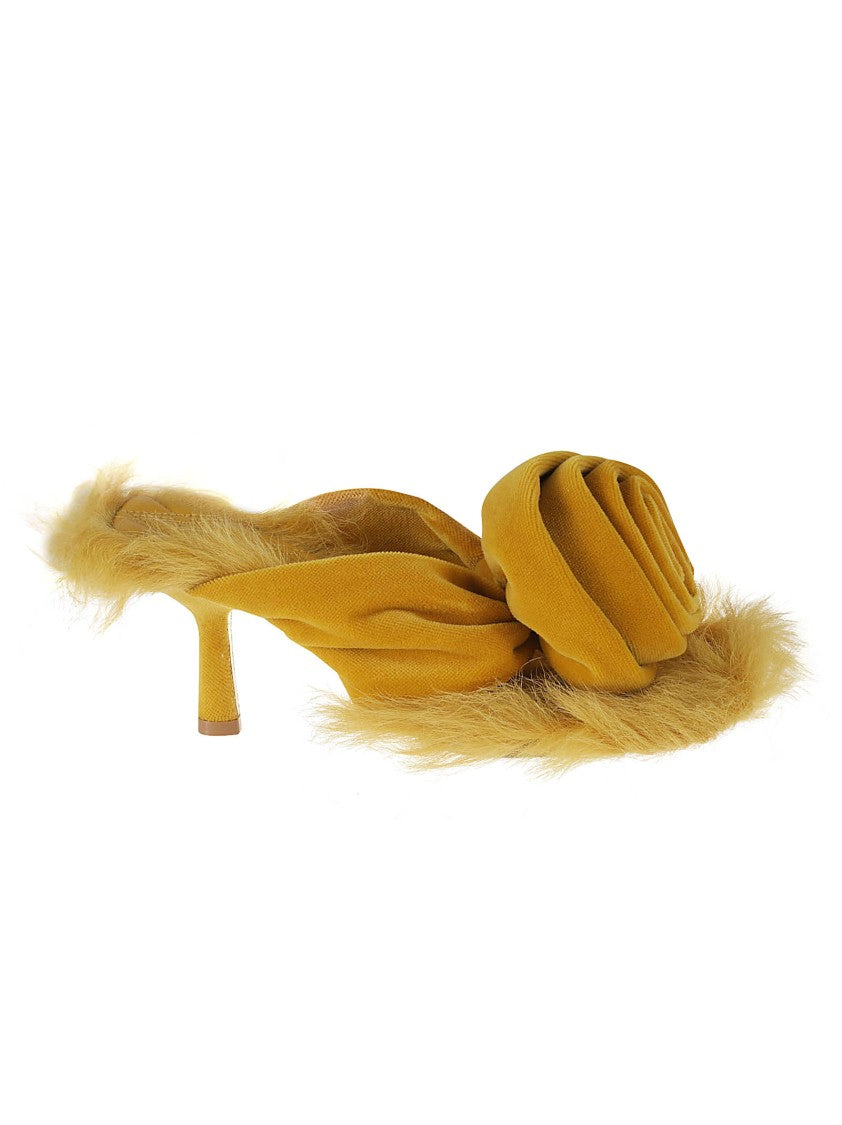 Burberry Rose-Shaped Cotton Sandals