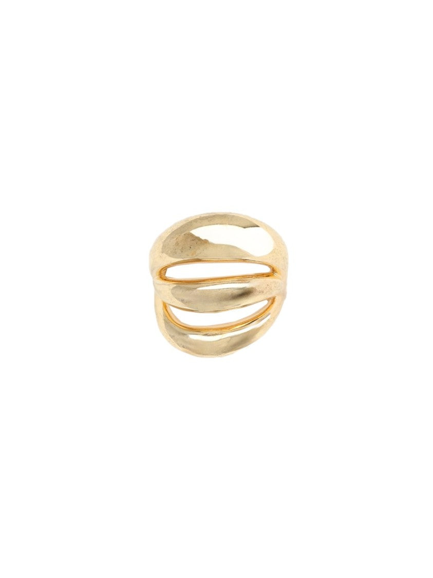 Panconesi Panconesi Openwork Triptych Brass Ring