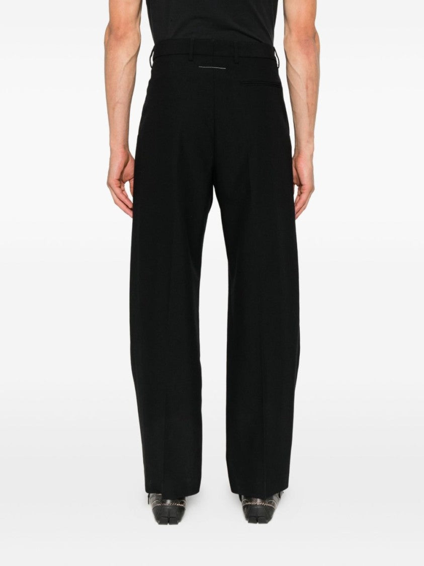 Mm6 By Maison Margiela Straight-Leg Trousers With High Waist