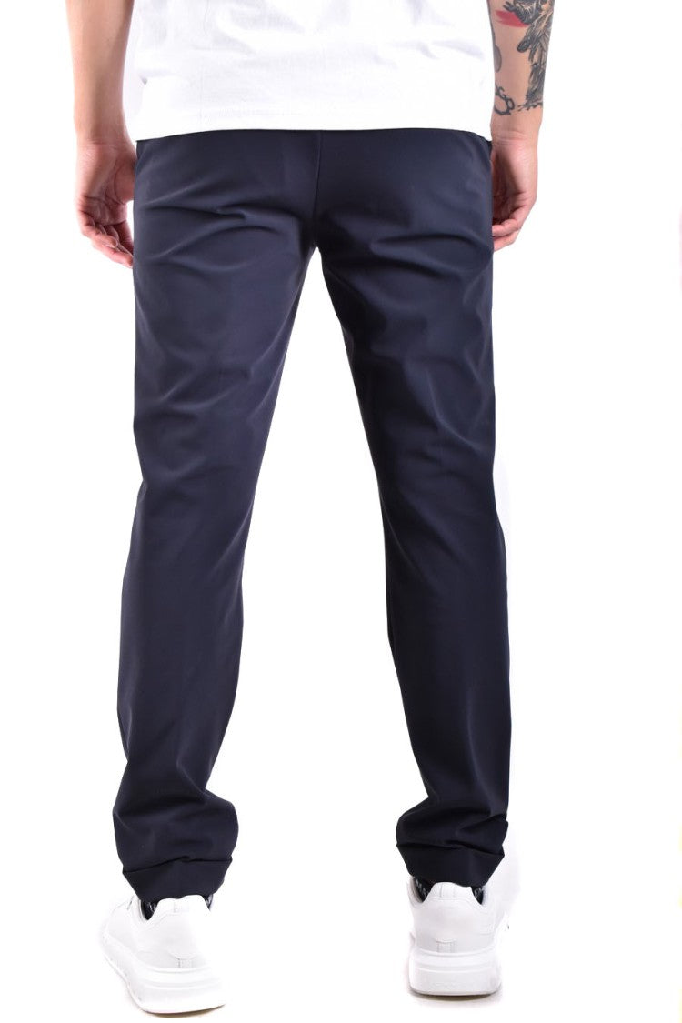 Rrd Tailored Blue Trousers With Classic Waistband And Smooth Finish