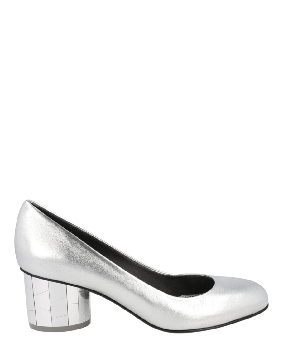 Ferragamo Farrah Metallic Leather Pumps