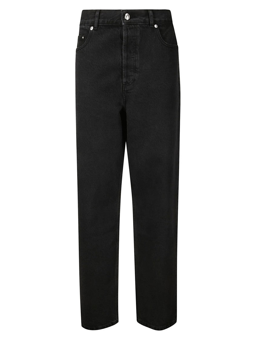 A.P.C. Medium Wash Wide Leg Jeans