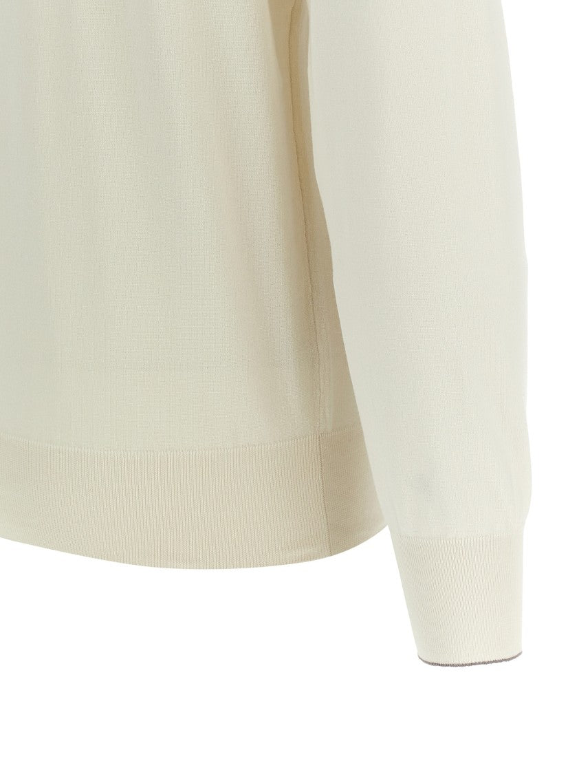 Brunello Cucinelli Crew Neck Cotton Sweater