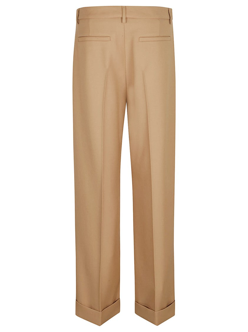 Valentino Garavani Tailored Trousers With Cuffed Hem