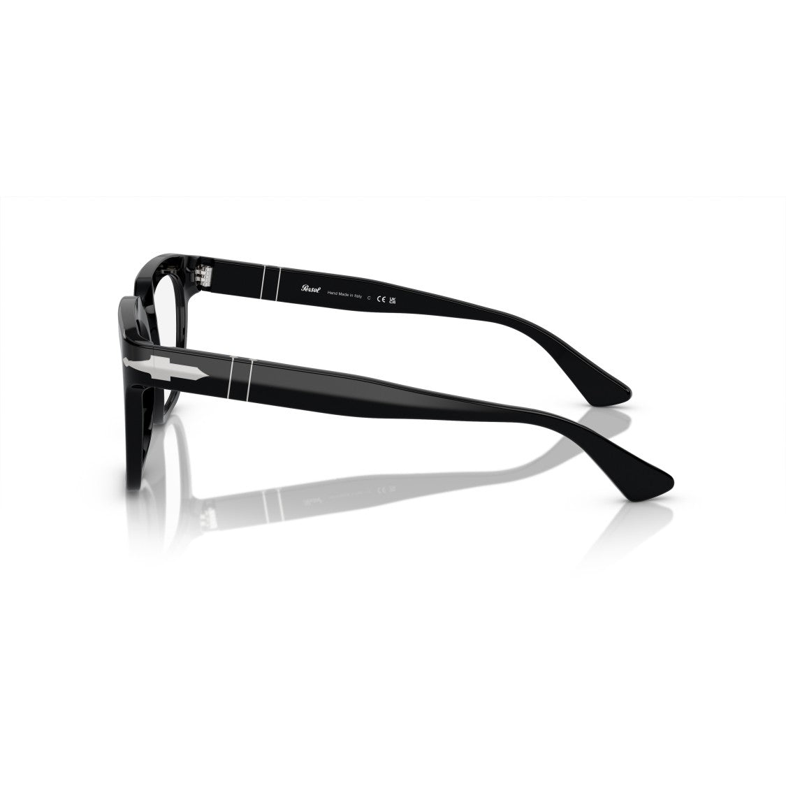Persol 0Po3325v Square Frame Eyeglasses With Silver Arrow Detail