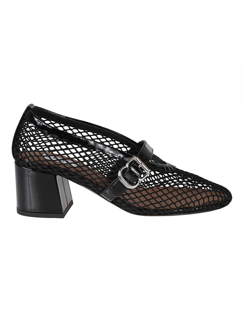 Alaïa Mary Jane Pumps With Pointed Toe And Block Heel