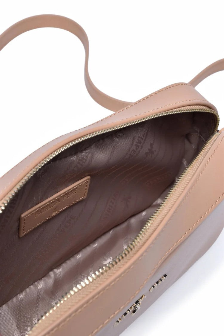 Patrizia Pepe Shoulder Bag Leather - Beige