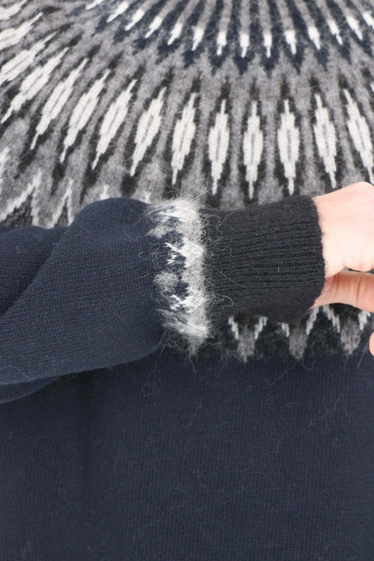 Roberto Collina Norwegian Wool-Alpaca Crewneck Sweater