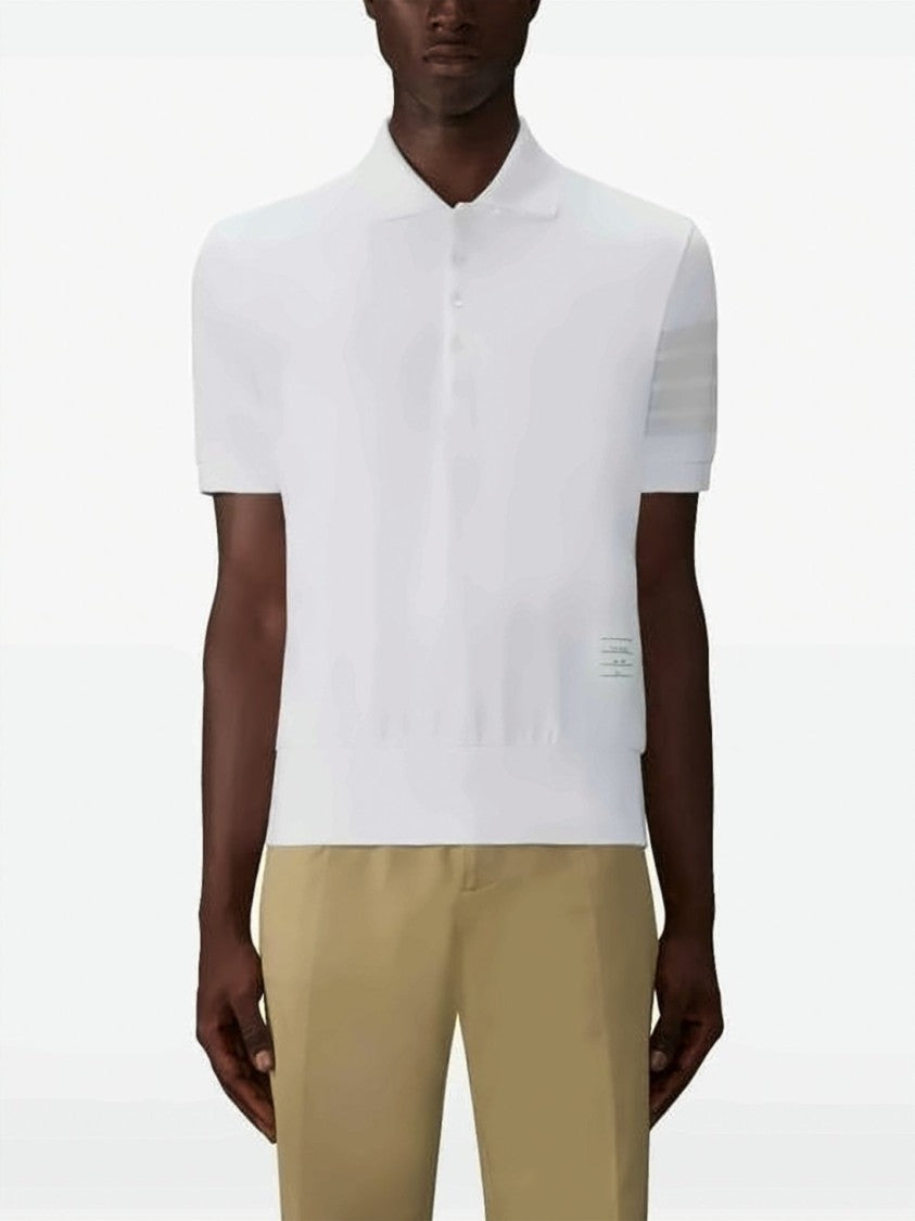 Thom Browne Garment-Overdyed Jersey Polo Shirt
